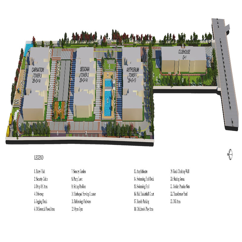 floorplans & masterplan of Sattva Exotic